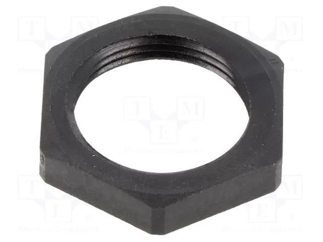 Nut; Thread: metric; polyamide; PMAFIX MN; -40÷105°C; black; 32mm PMA I-BMN-M25