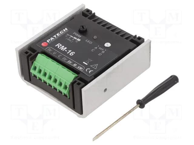 PWM controller; for DIN rail mounting; IP20; 67x41x70mm; 16A PATECH RM-16