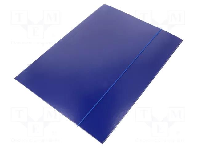 Folder; with rubber; A4; navy blue ESSELTE ESSELTE-13434