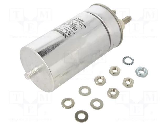 Capacitor: polypropylene; 20uF; Leads: M10 screws; M12 screw; C44P KEMET C44PXGR5200RCSK