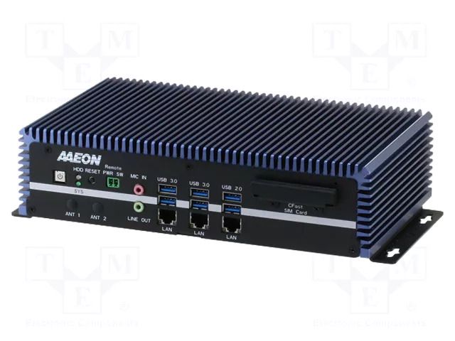Industrial computer; 9÷36VDC; for wall mounting; BOXER; 0BRAM AAEON BOXER6639A21110