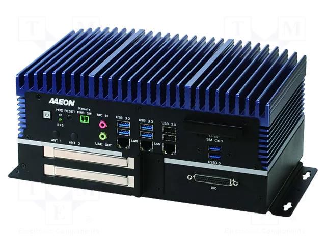 Industrial computer; 9÷36VDC; for wall mounting; BOXER; 0BRAM AAEON BOXER6839A31010