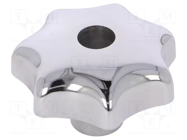 Knob; Ø: 80mm; Int.thread: M16; aluminium; DIN 6336; polished ELESA+GANTER DIN6336AL80-M16DPL