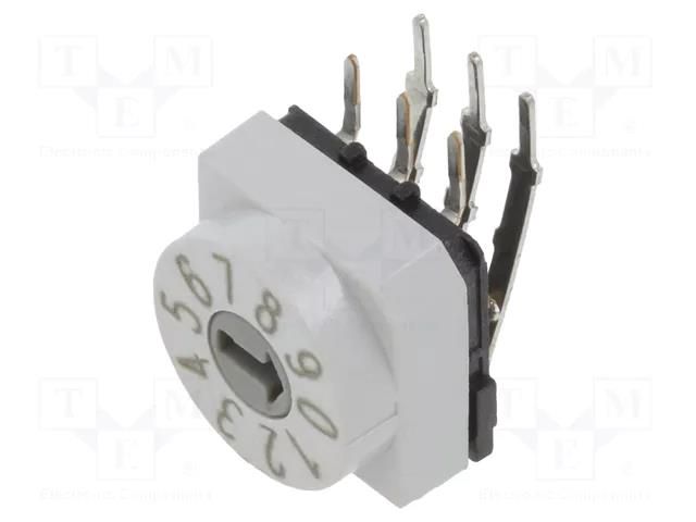 Encoding switch; DEC/BCD; Pos: 10; THT; Rcont max: 80mΩ; PT65 PTR HARTMANN PT65102L254H
