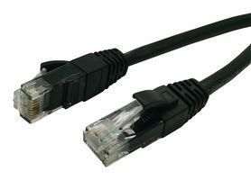 RJ-RJ ETHERNET CABLE ASSEMBLY,CAT6A,ROUND,BLACK,OVERMOULDED,UNSHIELDED,LENGTH-5 FEET 77AK6919 RJE1Y32A53162401.