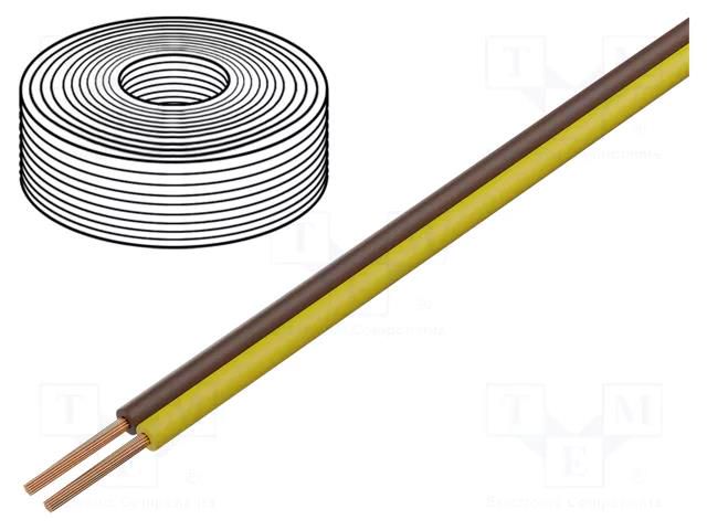 Wire; LiYz; 2x0.14mm2; 250V; Package: 25m; Cu; stranded DONAU ELEKTRONIK D-218-38-25