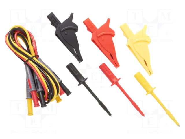 Test leads; black,red,yellow BEHA-AMPROBE TL-PRM-6