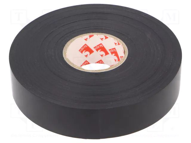 Tape: electrical insulating; W: 25mm; L: 33m; Thk: 0.25mm; black SCAPA SCAPA-2708-25/33BK