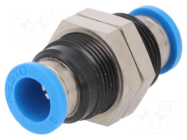 Push-in fitting; bulkhead; -0.95÷14bar; -10÷80°C FESTO QSS-8