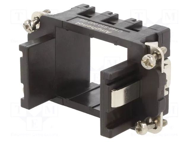 Frame for modules; female; size E10; C146,heavy|mate M; 57x27mm AMPHENOL C146-S10002G8