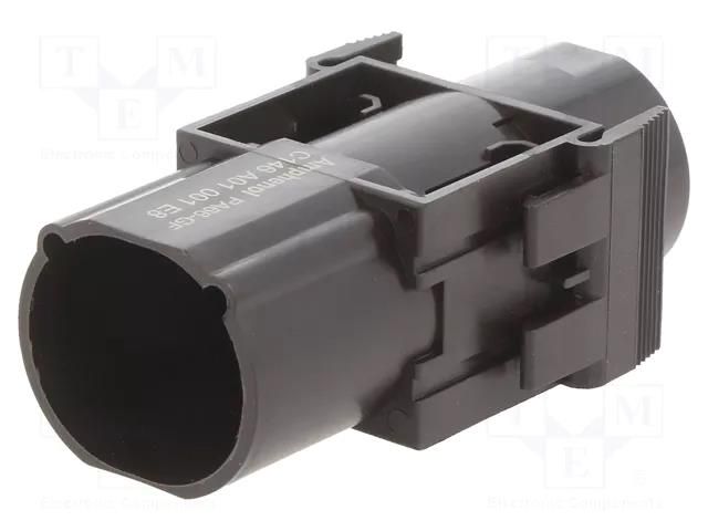 Connector: HDC; module; male; 1kV; PIN: 1; w/o contacts AMPHENOL C146-A01001E8