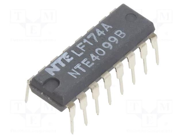 IC: digital; latch; Ch: 8; THT; DIP16 NTE Electronics NTE4099B