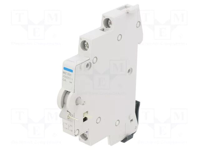 Auxiliary contacts; 230VAC; 6A; Contacts: NC + NO HAGER MZ201