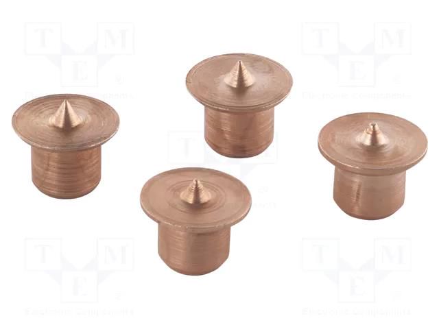 Punch; for dowel connections; 8mm; 4pcs. WOLFCRAFT WF2912000