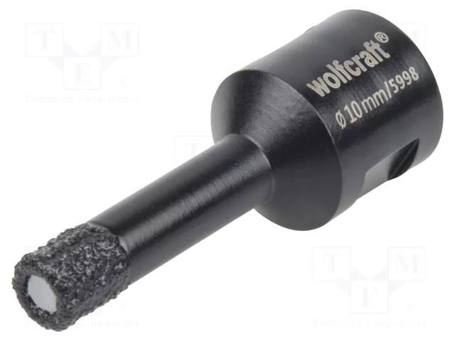 Diamond hole saw; glaze,ceramic tile; CERAMIC WOLFCRAFT WF5998000
