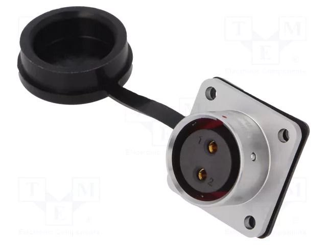 Connector: circular; socket; female; PIN: 2; IP67; SA20; 25A; 500V WEIPU SA2013/S2S