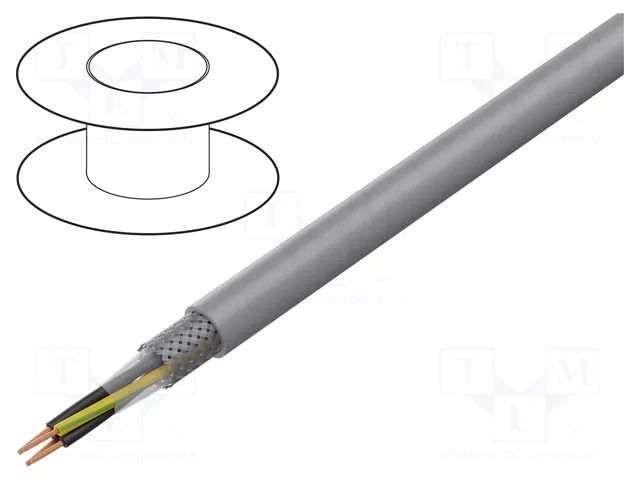 Wire; BiT 500 (ST) CH; 4G1.5mm2; LSZH; grey; 300V,500V BITNER BITNER-SB9805