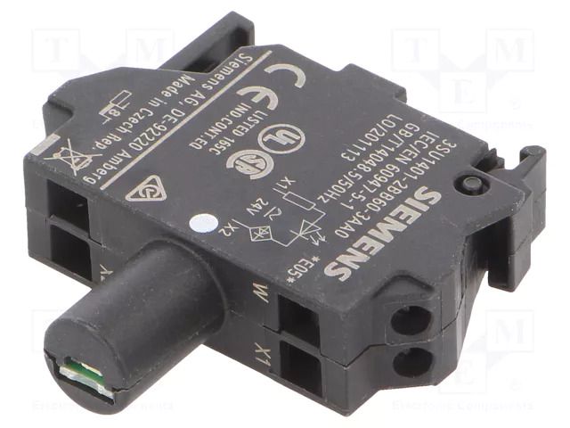 Illuminating unit; 22mm; 3SU1.5; Illumin: LED; for back plate SIEMENS 3SU1401-2BB60-3AA0