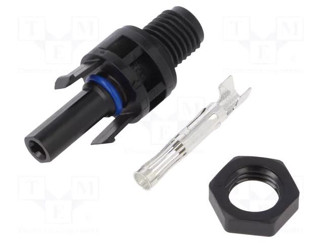 Connector: solar; socket; female; SOLARLOK; for panel mounting TE Connectivity 1971920-2