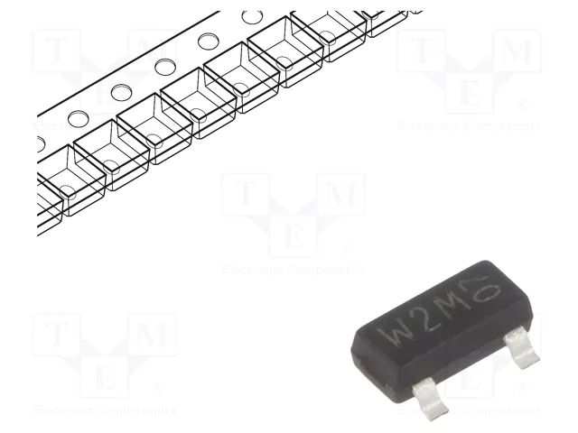 Transistor: P-MOSFET; unipolar; -20V; -2.3A; Idm: -14.5A NEXPERIA PMV50XPR