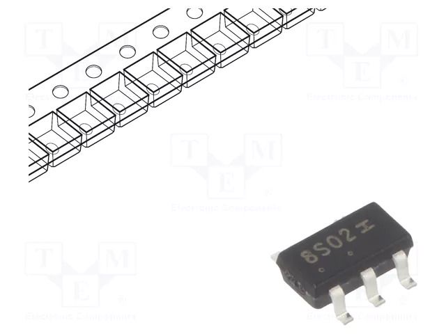 IC: digital; NOR; Ch: 1; IN: 2; SMD; SC74A; 4.5÷5.5VDC; -40÷85°C; 10uA ONSEMI NC7ST02M5X