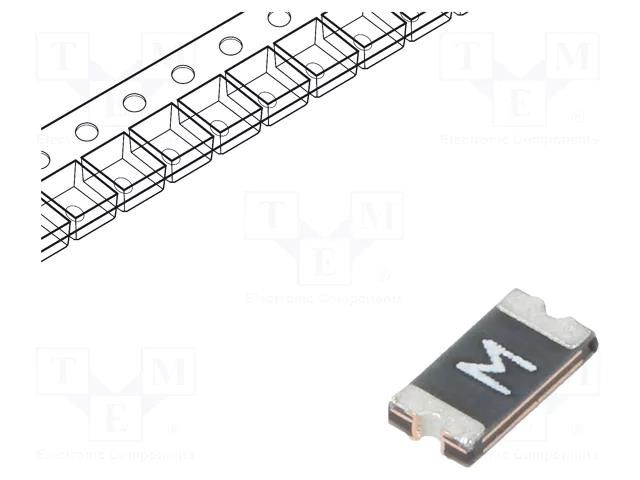 Fuse: PTC polymer; 500mA; SMD; 1206L LITTELFUSE 1206L050/15YR
