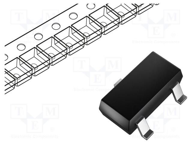 Diode: switching; SMD; 70V; 0.25A; 6ns; SOT23; Ufmax: 1.25V; Ifsm: 2A VISHAY BAV70-HE3-08