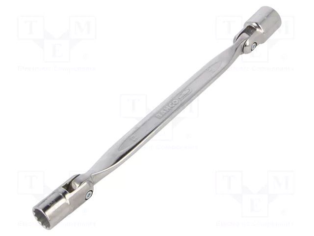 Wrench; socket spanner,with joint; 13mm,17mm; tool steel BAHCO SA.4040M-13-17