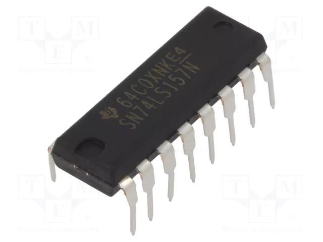 IC: digital; 2 to 1 line,demultiplexer,data selector; Ch: 4; TTL NTE Electronics NTE74LS157