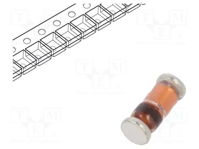 Diode: switching; SMD; 100V; 0.15A; 4ns; MiniMELF; Ufmax: 1V DC COMPONENTS DL4148-DC