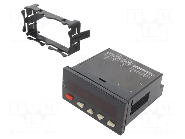 Counter: electronical; LED; pulses/speed/time; 999999; SPDT; IP65 TRUMETER TRU-8980-1