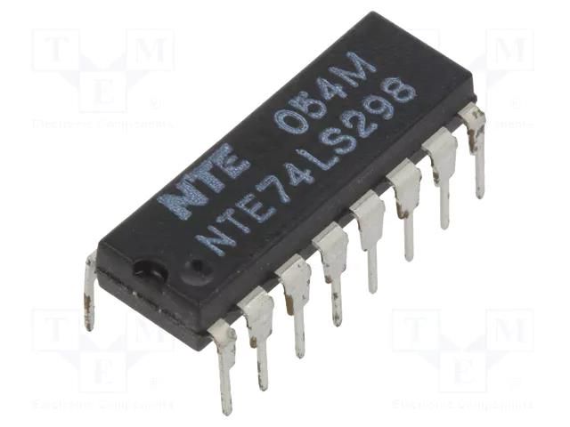 IC: digital; multiplexer; Ch: 4; DIP16; TTL NTE Electronics NTE74LS298