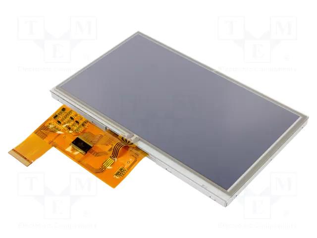 Display: TFT; 7"; 800x480; Illumin: LED; Dim: 164.9x100x7mm DISPLAY ELEKTRONIK DEM800480K2-TMH-NA