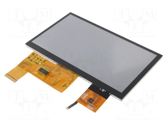 Display: TFT; 7"; 800x480; Illumin: LED; Dim: 164.9x100x4.95mm DISPLAY ELEKTRONIK DEM800480K1-TMH-NC