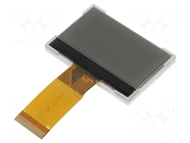 Display: LCD; graphical; 128x64; FSTN Positive; 50x34x4.5mm; 1.9" DISPLAY ELEKTRONIK DEM128064U-FGH-PW