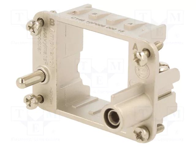 Frame for modules; male; size E6; C146,heavy|mate F; Modules: 2 AMPHENOL C146-10P00600015