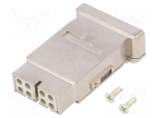 Connector: HDC; contact insert; female; PIN: 8; MegaBit AMPHENOL C146-10B00890515