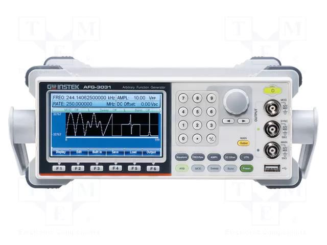 Generator: arbitrary, function; 30MHz; colour,LCD TFT 4,3"; Ch: 1 GW INSTEK AFG-3031GP