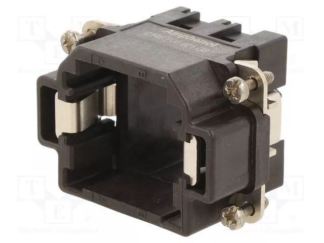 Frame for modules; male; size E6; C146,heavy|mate M; Modules: 2 AMPHENOL C146-P06001G8