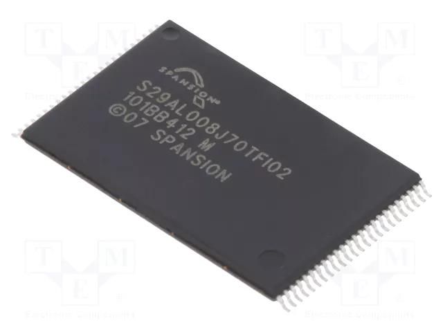 IC: FLASH memory; 8MbFLASH; CFI,parallel; TSSOP48; parallel INFINEON (CYPRESS) S29AL008J70TFI020