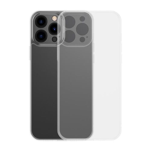 Baseus Frosted Glass Case Cover for iPhone 13 Pro Max Hard Cover with Gel Frame Transparent (ARWS000202), Baseus 6932172601683 6932172601683