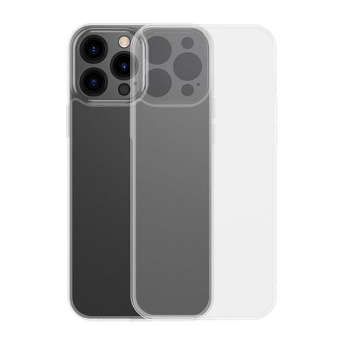 Baseus Frosted Glass Case Cover for iPhone 13 Pro Max Hard Cover with Gel Frame Transparent (ARWS000202), Baseus 6932172601683 6932172601683