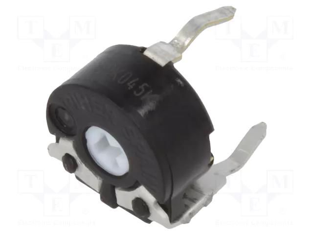 Potentiometer: mounting; single turn,horizontal; 50kΩ; 100mW PIHER PT6KV-503A10