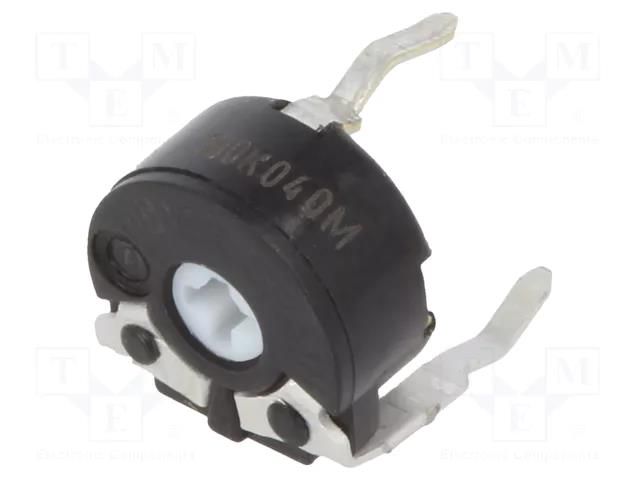Potentiometer: mounting; single turn,horizontal; 100kΩ; 100mW PIHER PT6KV-104A20-PM