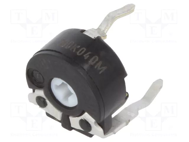 Potentiometer: mounting; single turn,horizontal; 100kΩ; 100mW PIHER PT6KV-104A20-PM
