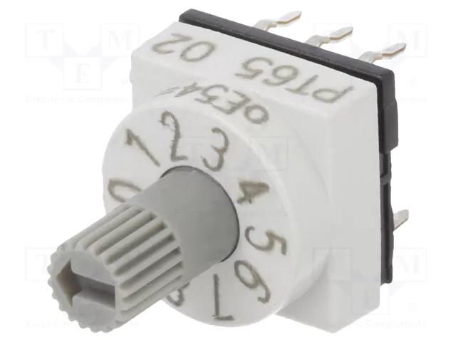 Encoding switch; DEC/BCD; Pos: 10; THT; Rcont max: 80mΩ; PT65 PTR HARTMANN PT65302VH