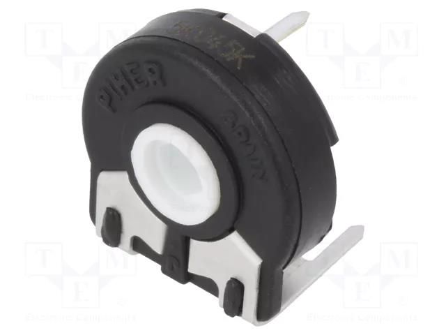 Potentiometer: mounting; single turn,horizontal; 5kΩ; 250mW; ±10% PIHER PT15GV02-502A
