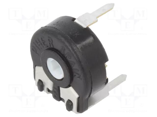 Potentiometer: mounting; single turn,horizontal; 500kΩ; 150mW PIHER PT10MV10-504A