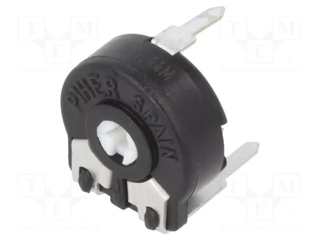 Potentiometer: mounting; single turn,horizontal; 4.7kΩ; 150mW PIHER PT10LV10-472A-PM