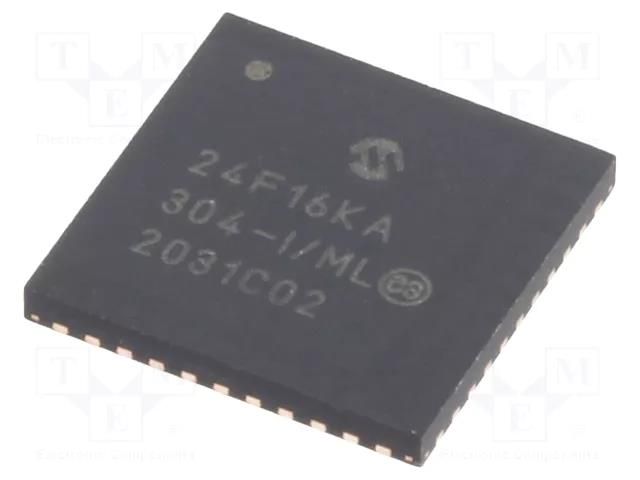 IC: PIC microcontroller; 16kB; 32MHz; I2C,IrDA,PWM,SPI,UART; SMD MICROCHIP TECHNOLOGY 24F16KA304-I/ML